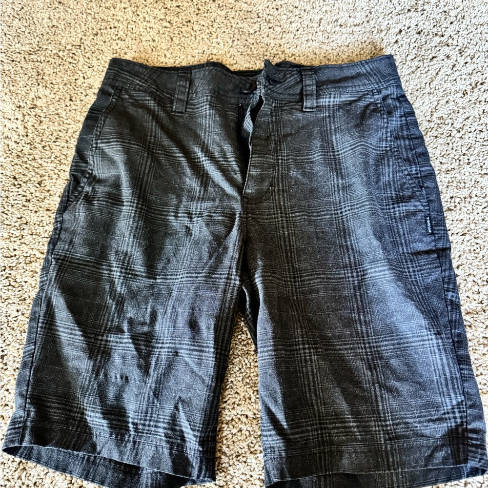 O'Neill Charcoal Plaid Men's Shorts